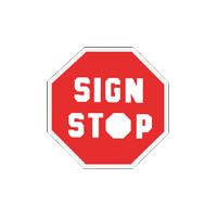 A sign stop