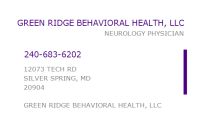 Green ridge behavioral health, llc