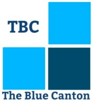 The blue canton