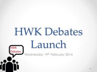 Hwk debates t/a hwk events
