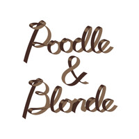 Poodle and blonde
