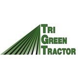 Tri green toy tractor