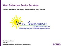 West suburban senior services
