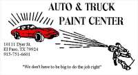 Auto and truck paint center