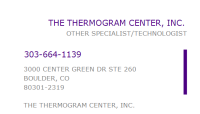 The thermogram center, inc.