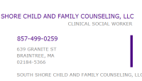 South shore child and family counseling, llc