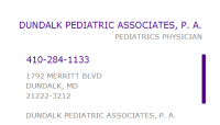 Dundalk pediatric assoc