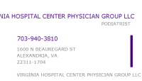 Virginia hospital center physician group llc
